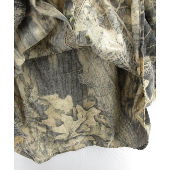 VINTAGE Mossy Oak Shirt XL Treestand Camo Hunting MAD Calls Military - Picture 13 of 15